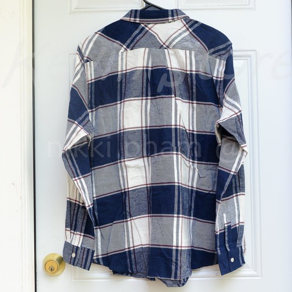 NWT Weatherproof® Vintage flannel long sleeve in blue - Picture 5 of 6